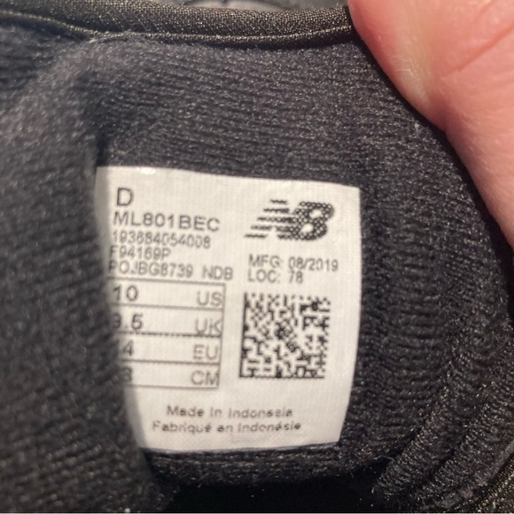 NEW BALANCE 801 Sz 10D All Terrain Abzorb Sole Lace  Up Sneakers - Picture 12 of 12